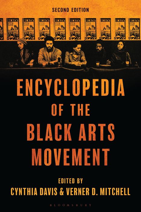 "Second Edition, Encyclopedia of the Black Arts Movement, edited by Cynthia Davis & Verner D. Mitchell," mit Podiumszene.