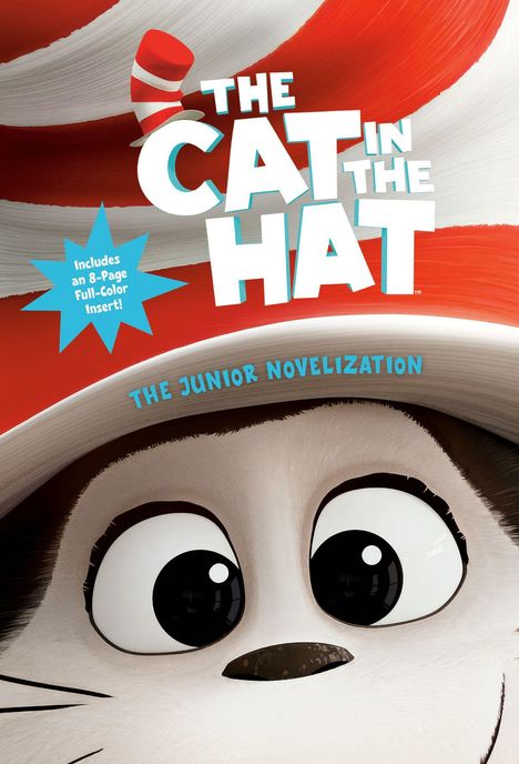 "The Cat in the Hat", "Includes an 8-Page Full-Color Insert!", "The Junior Novelization". Illustration: Katze mit Hut.
