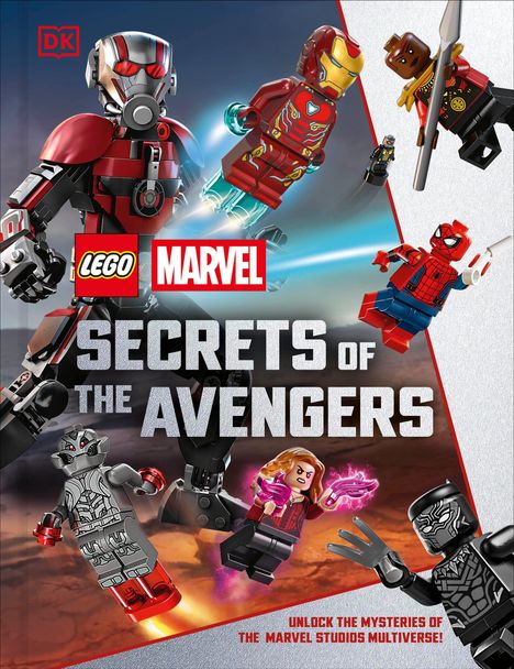 LEGO, MARVEL, SECRETS OF THE AVENGERS. Mini-Figuren von Superhelden in Aktion.