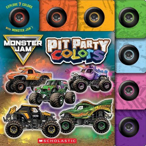 Marisa Aveling: Pit Party Colors (Monster Jam Interactive Board Book with Tabs), Buch
