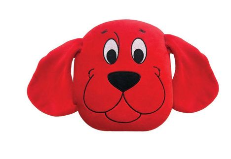 Roter Hundekopf mit großen Schlappohren und fröhlichem Gesichtsausdruck, schwarze Nase und Augen.