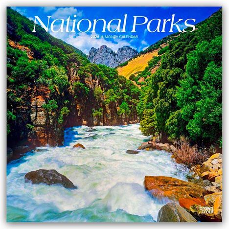 Browntrout Publishers: National Parks 2026 - 16-Monatskalender, Kalender