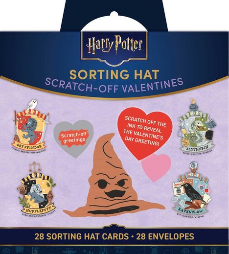 Insight Editions: Harry Potter: Sorting Hat Scratch-Off Valentines, Buch