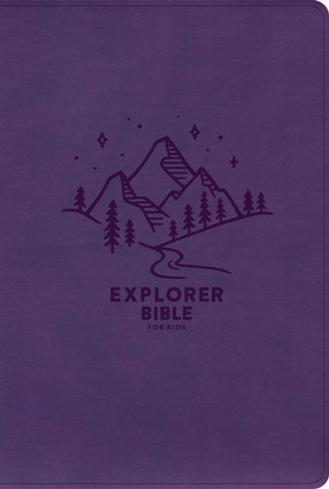 Holman Bible Publishers: KJV Explorer Bible for Kids, Purple Leathertouch, Indexed, Buch