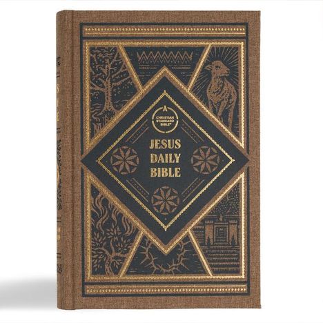 Dwayne Milioni: CSB Jesus Daily Bible, Brown Cloth Over Board, Buch