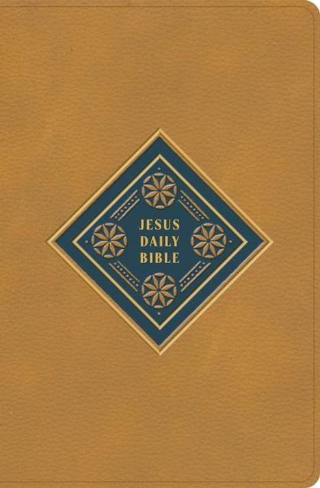 Dwayne Milioni: CSB Jesus Daily Bible, Camel Leathertouch, Buch