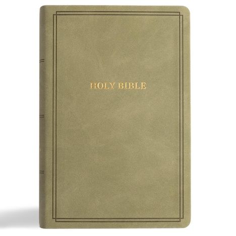 KJV Large Print Personal Size Reference Bible, Sage Suedesoft Leathertouch, Buch