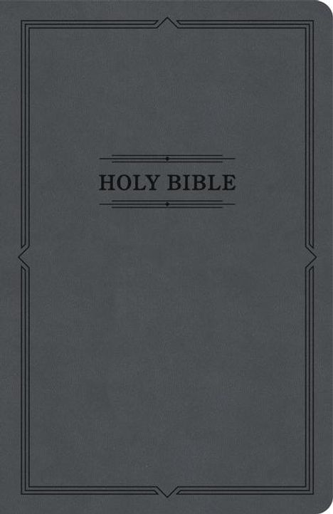 KJV Thinline Bible, Value Edition, Charcoal Leathertouch, Buch
