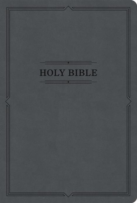 Holman Bible Publishers: KJV Large Print Thinline Bible, Value Edition, Charcoal Leathertouch, Buch