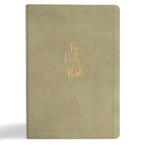 KJV Super Giant Print Reference Bible, Sage Suedesoft Leathertouch, Buch