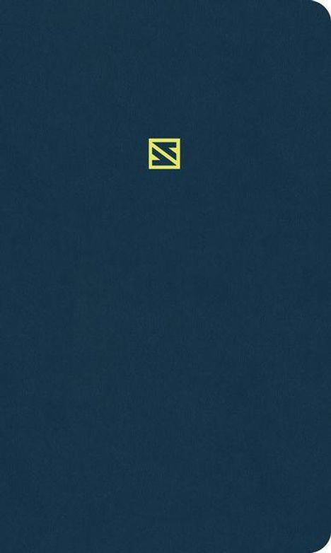 Zentral sieht man ein kleines, grünes Logo auf dunkelblauem Hintergrund.