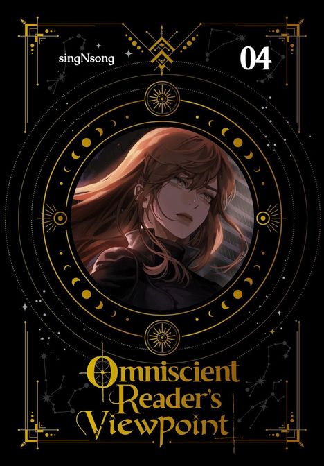 "Omniscient Reader's Viewpoint", singNsong, 04. Illustration: Frau mit langen Haaren in einem dekorativen Rahmen.
