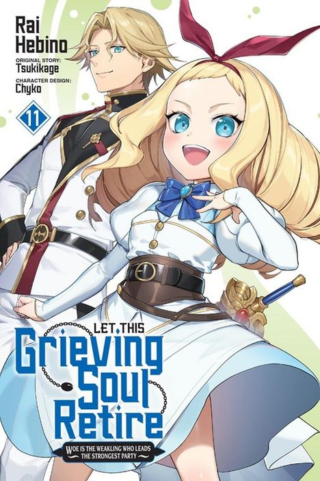 Titel: "Let This Grieving Soul Retire". Zwei Personen in fantasievollen Outfits. Fröhlicher Ausdruck.