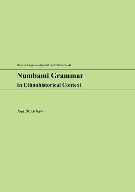 Joel Bradshaw: Numbami Grammar, Buch