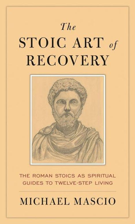 "The Stoic Art of Recovery" von Michael Mascio. Skizze eines bärtigen Mannes in antikem Gewand.