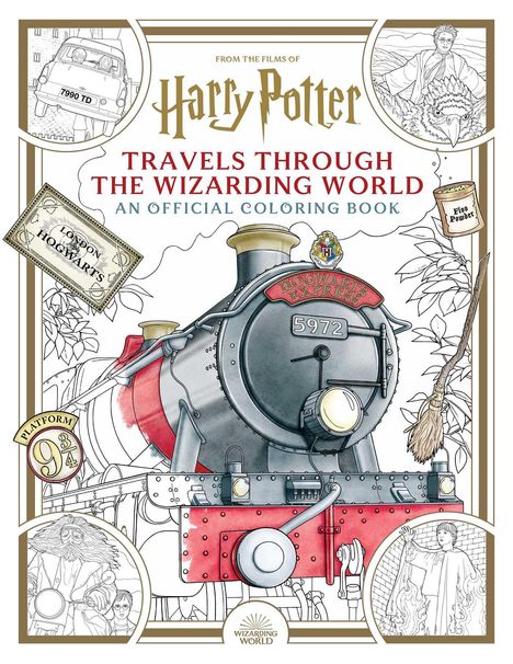 Insight Editions: Harry Potter: Travels Through the Wizarding World: An Official Coloring Book, Buch