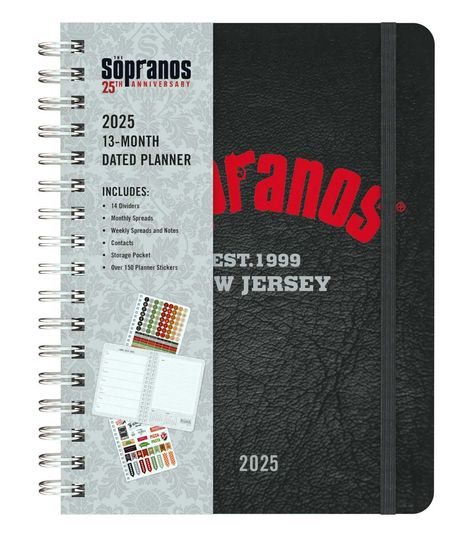 Insights: 2025 the Sopranos 13-Month Weekly Planner, Buch