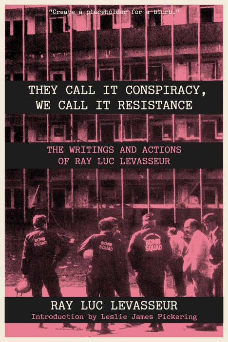 "THEY CALL IT CONSPIRACY, WE CALL IT RESISTANCE" steht über einem Bild von Männern in Jacken mit der Aufschrift "BOMB SQUAD".