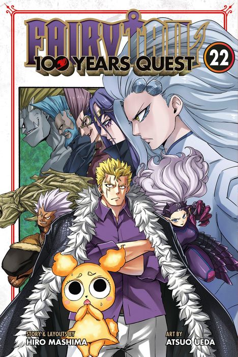 Titel: "FAIRY TAIL 100 YEARS QUEST 22". Illustration mehrerer Anime-Charaktere in dynamischen Posen.