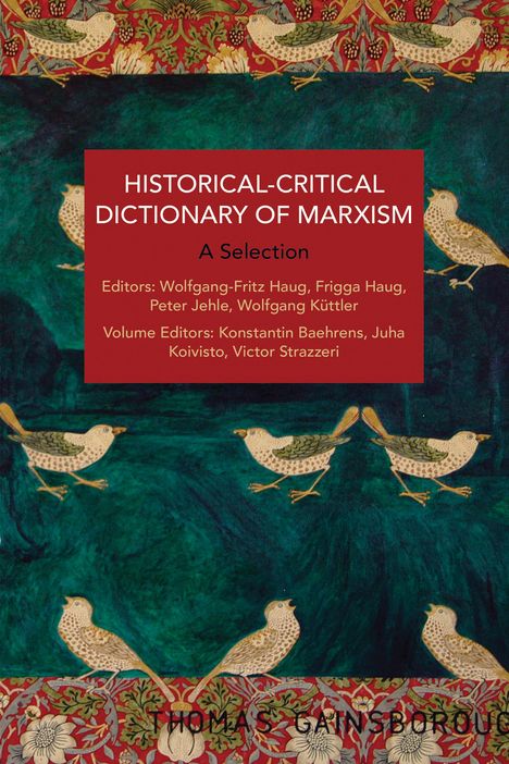 Historical-Critical Dictionary of Marxism, Buch