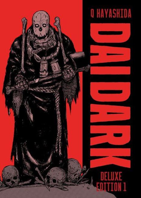 "Dai Dark", "Q Hayashida", "Deluxe Edition 1". Illustration eines Skelett-ähnlichen Wesens in schwarzem Gewand mit Totenköpfen.