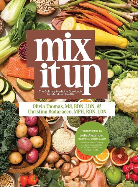 „mix it up“, Kochbuch für Stoffwechselgesundheit, Olivia Thomas, Christina Badaracco, Gemüse und Obst wie Brokkoli und Zitrusfrüchte.