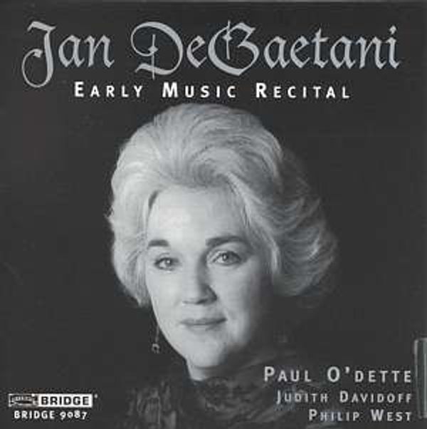 Jan de Gaetani - Early Music Recital (CD)