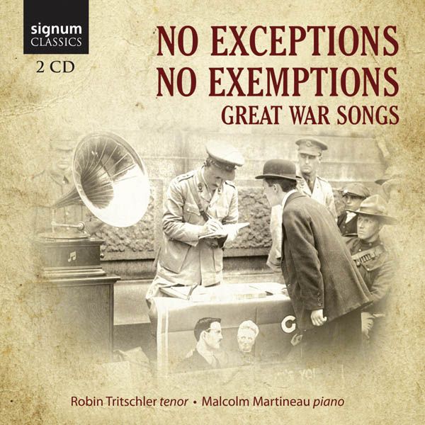 Robin Tritschler - No Exceptions, no Exemptions (Great War... (2 CDs)