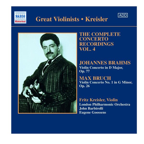 Fritz Kreisler - Complete Concerto Recordings Vol.4 (CD)