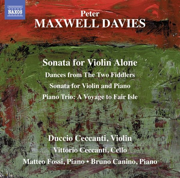 Peter Maxwell Davies: Sonate für Violine solo (CD)