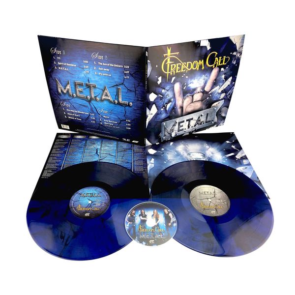 Freedom Call: M.E.T.A.L. (180g) (Blue Vinyl) (2 LPs und 1 CD)