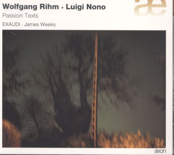 Wolfgang Rihm: Sieben Passions-Texte (CD)