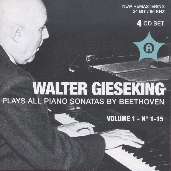 Walter Gieseking spielt Klaviersonaten von Beethoven Vol.1 (4 CDs)