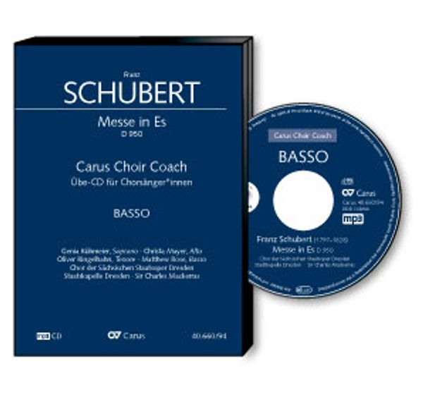 Carus Choir Coach - Franz Schubert: Messe Es-Dur D.960 (Bass) (CD)