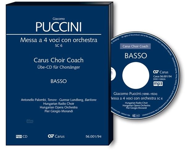 Carus Choir Coach - Giacomo Puccini: Messa a 4 voci con orche... (CD)