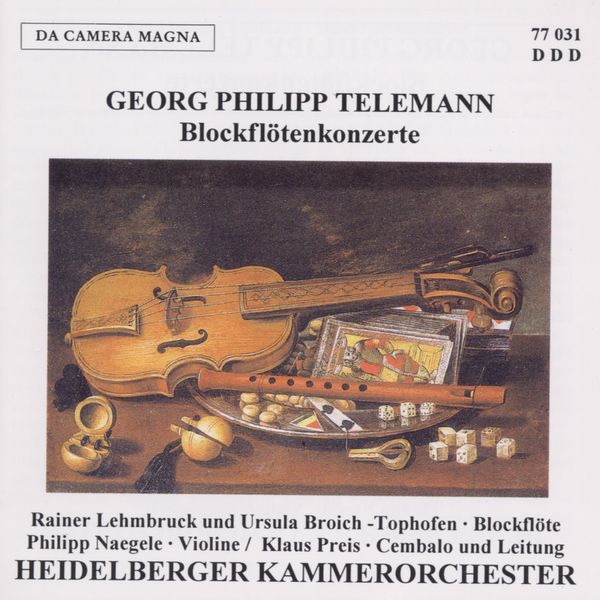 Georg Philipp Telemann: Doppelkonzerte mit Blockflöte (CD)