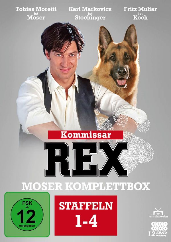 Kommissar Rex Staffel 1-4 (Moser Komplettbox) (12 DVDs)