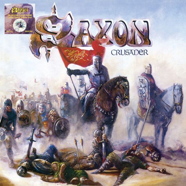 Saxon: Crusader (Limited Edition) (White, Black & Blue Splatt... (LP)
