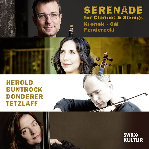 Ernst Krenek: Serenade op.4 für Klarinette,Violine,Viola,Cello (CD)