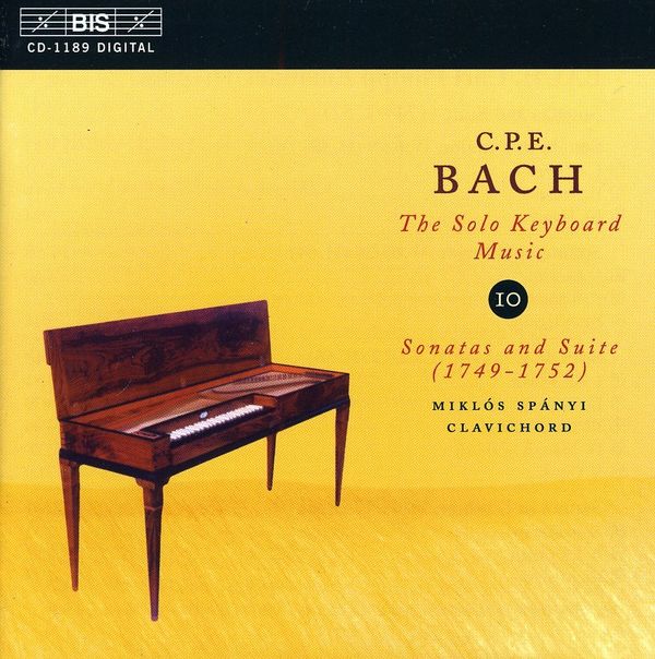 Carl Philipp Emanuel Bach: Cembalosonaten Wq.62 Nr.9 & 13 (CD)