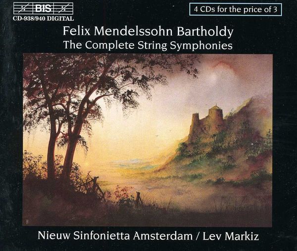 Felix Mendelssohn Bartholdy: Streichersymphonien Nr.1-12 (4 CDs)