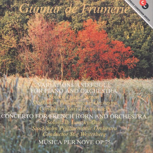 Gunnar de Frumerie: Variationen & Fuge f.Klavier & Orch. (193... (CD)