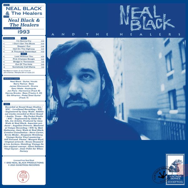 Neal Black: Neal Black & The Healers (Transparent Blue Vinyl) (LP)