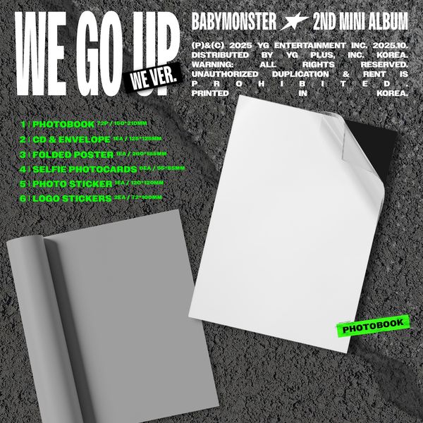 Babymonster: We Go Up / Photobook WE Version (2nd Mini Album) (CD)