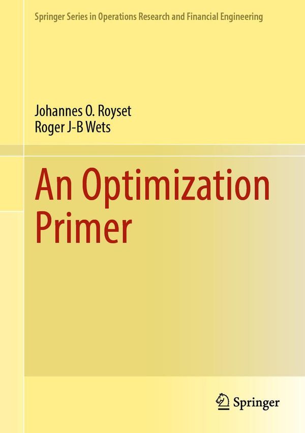 An Optimization Primer - Roger J-B Wets (Buch)