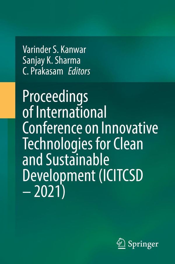 Proceedings of International Conference on Innovative Technologies ...