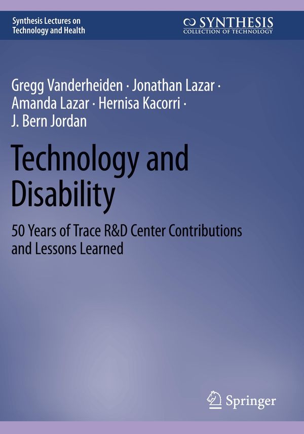 Technology and Disability - Gregg Vanderheiden (Buch)