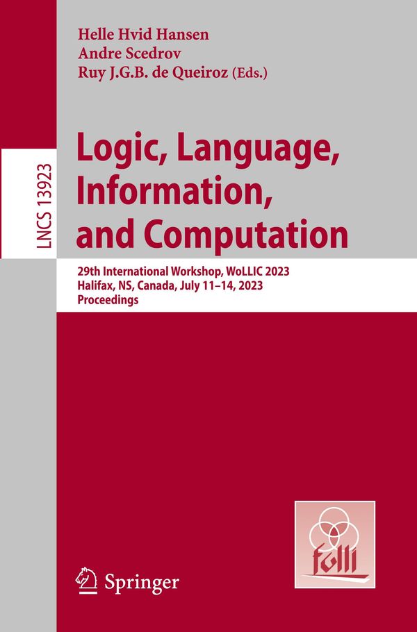 Logic, Language, Information, and Computation
