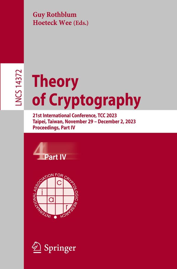 Theory of Cryptography