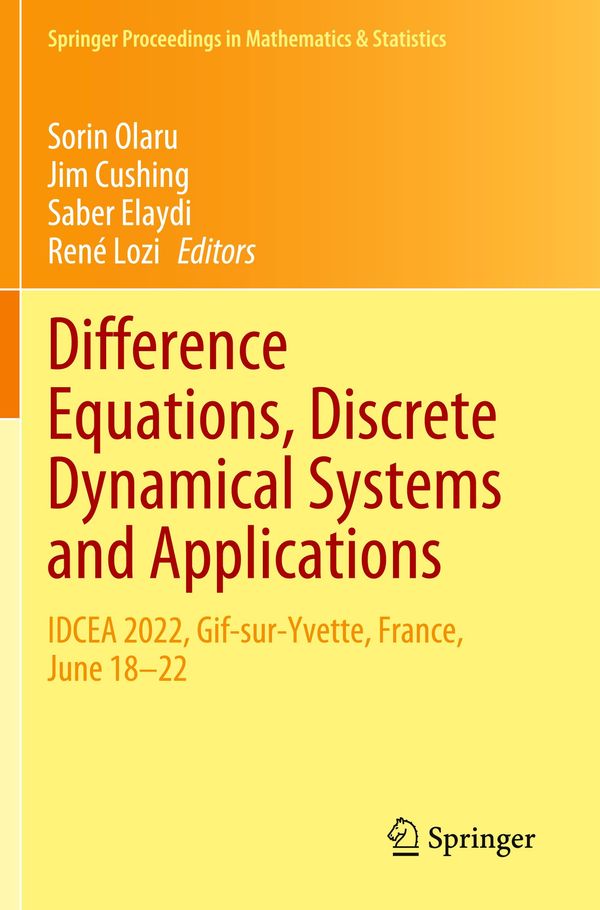 Difference Equations, Discrete Dynamical Systems and Applications